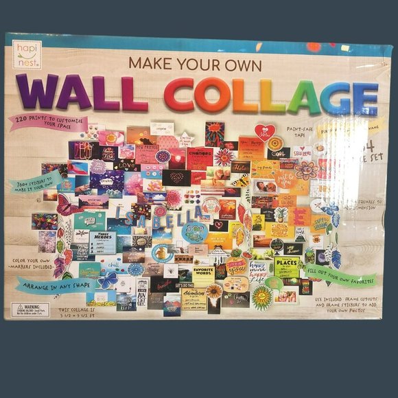 NIB Hapinest DIY Wall Collage Picture Arts Collage - Picture 1 of 7